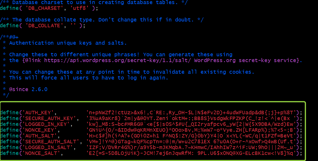 WordPress Configuration