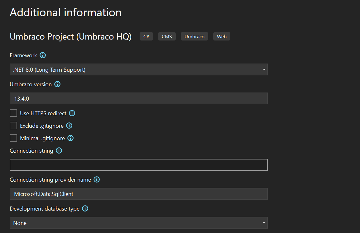 Create a new project