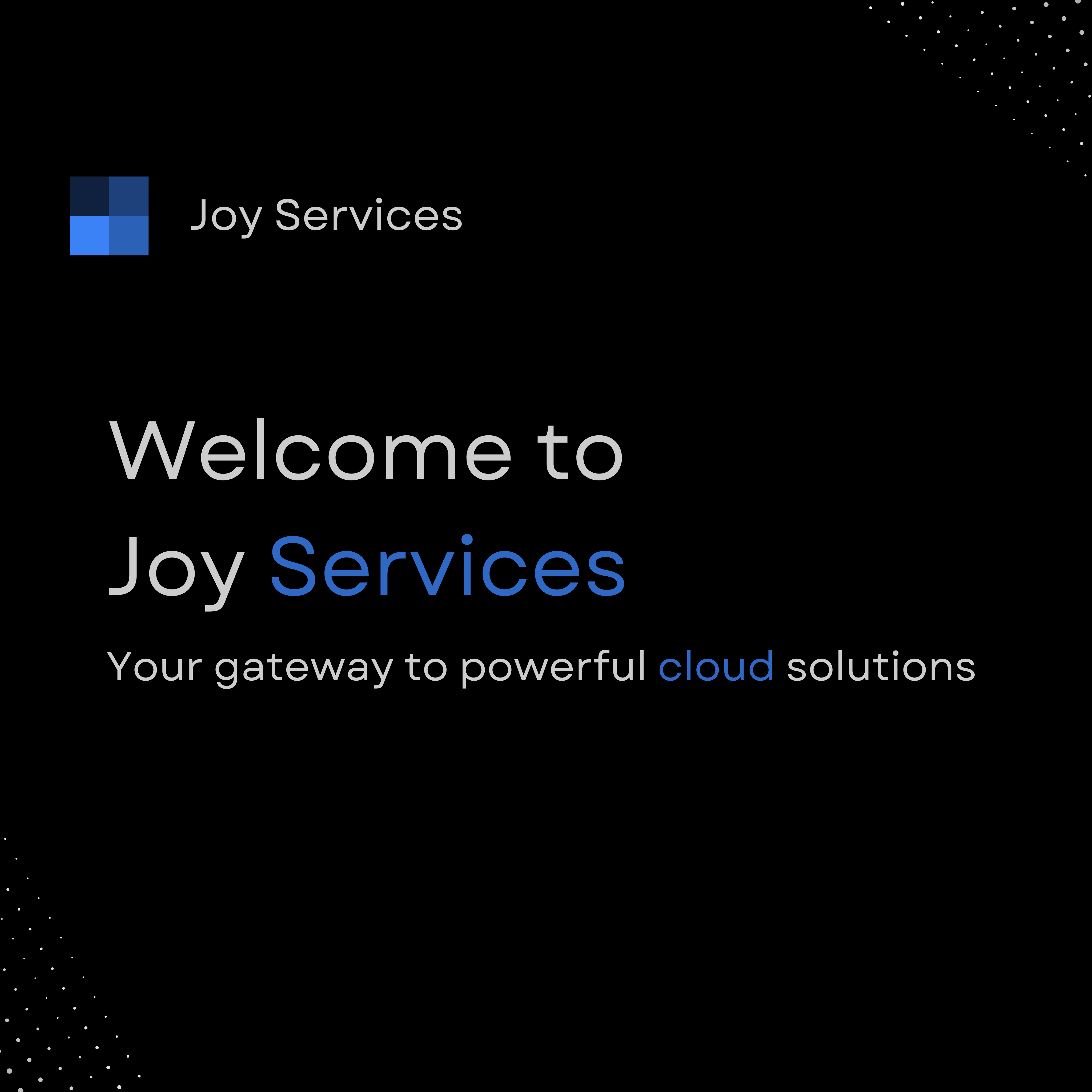 Welcome to Joy Services