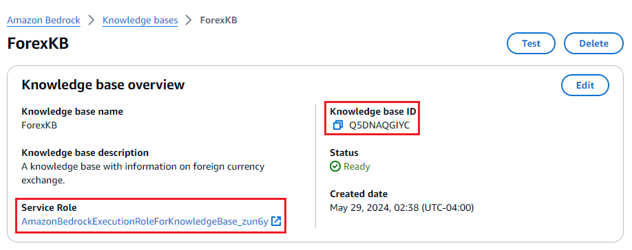 The knowledge base and its service role