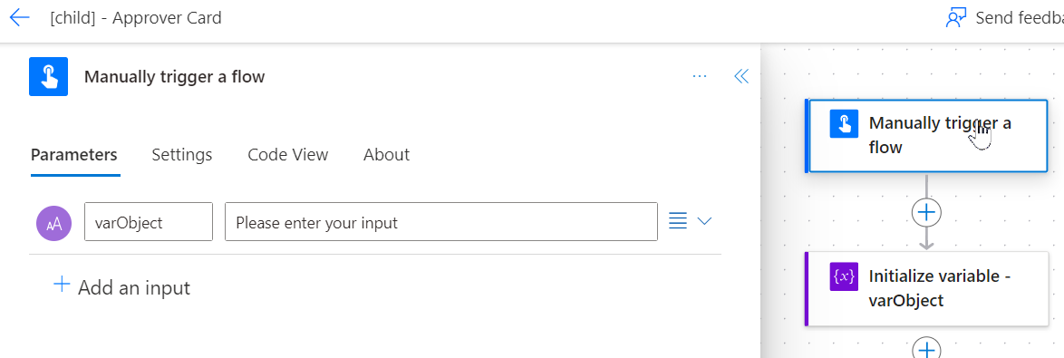 Power Automate - Manual Trigger