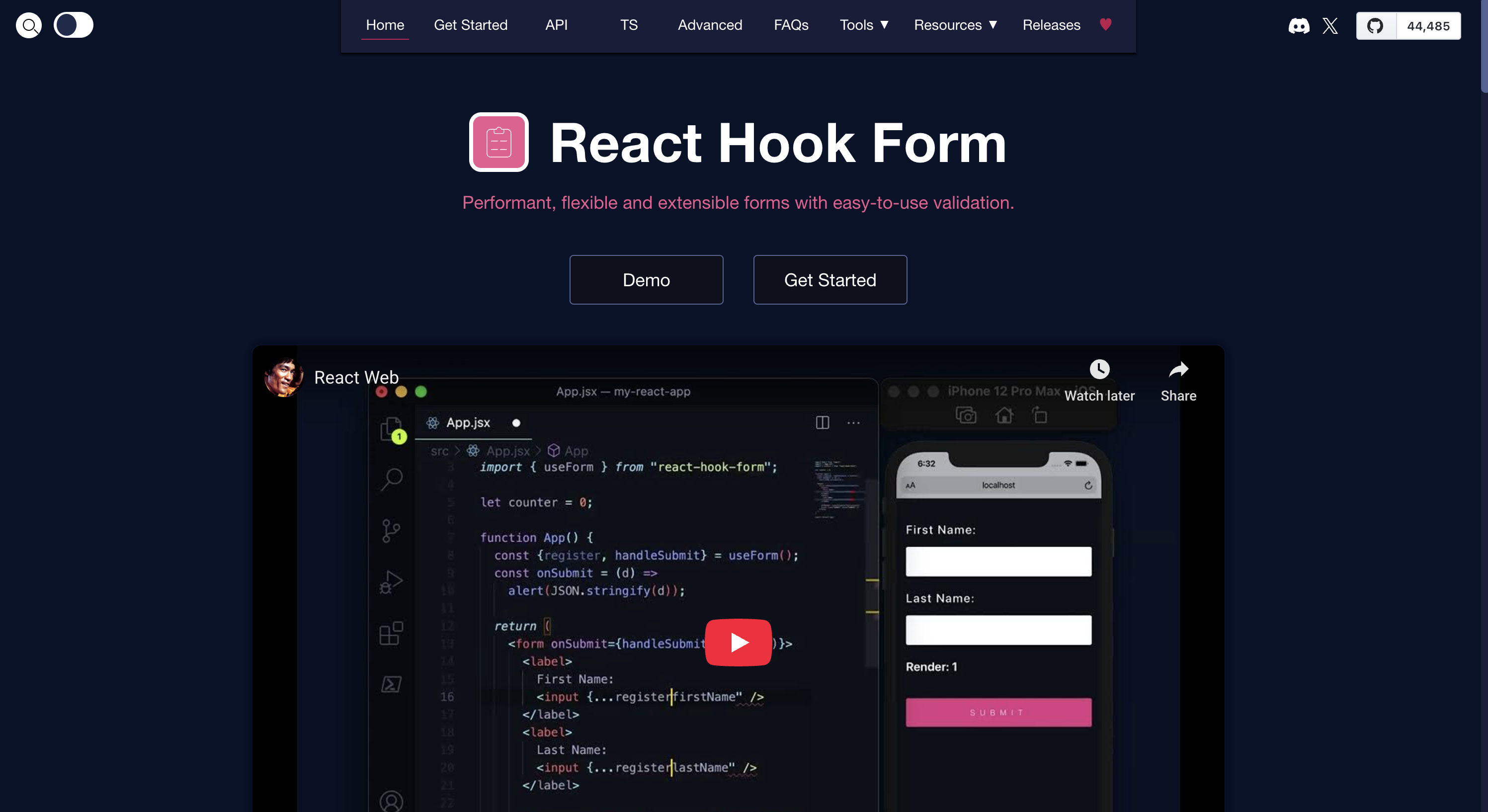 React Hook Form