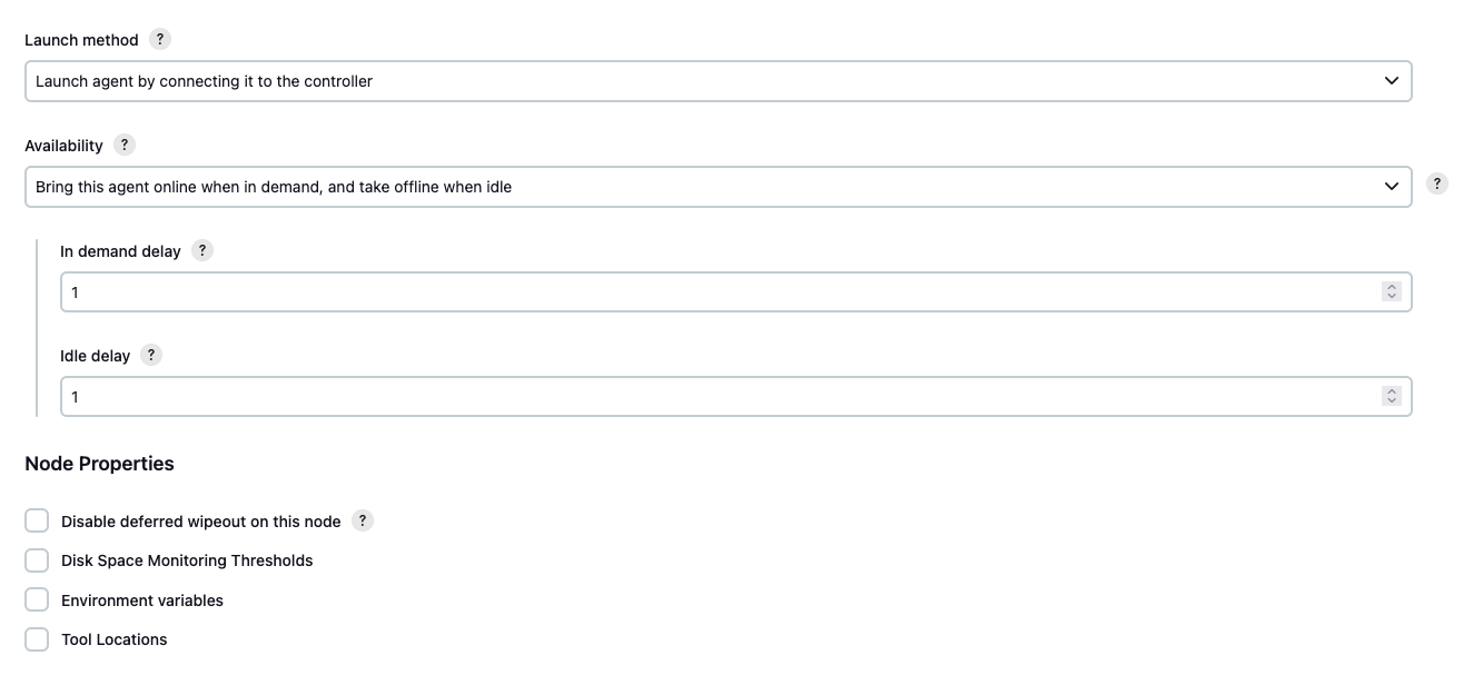 Configuration continued