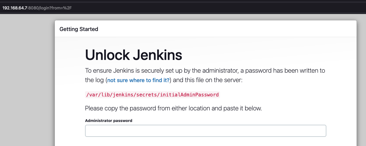 Jenkins Initial Setup