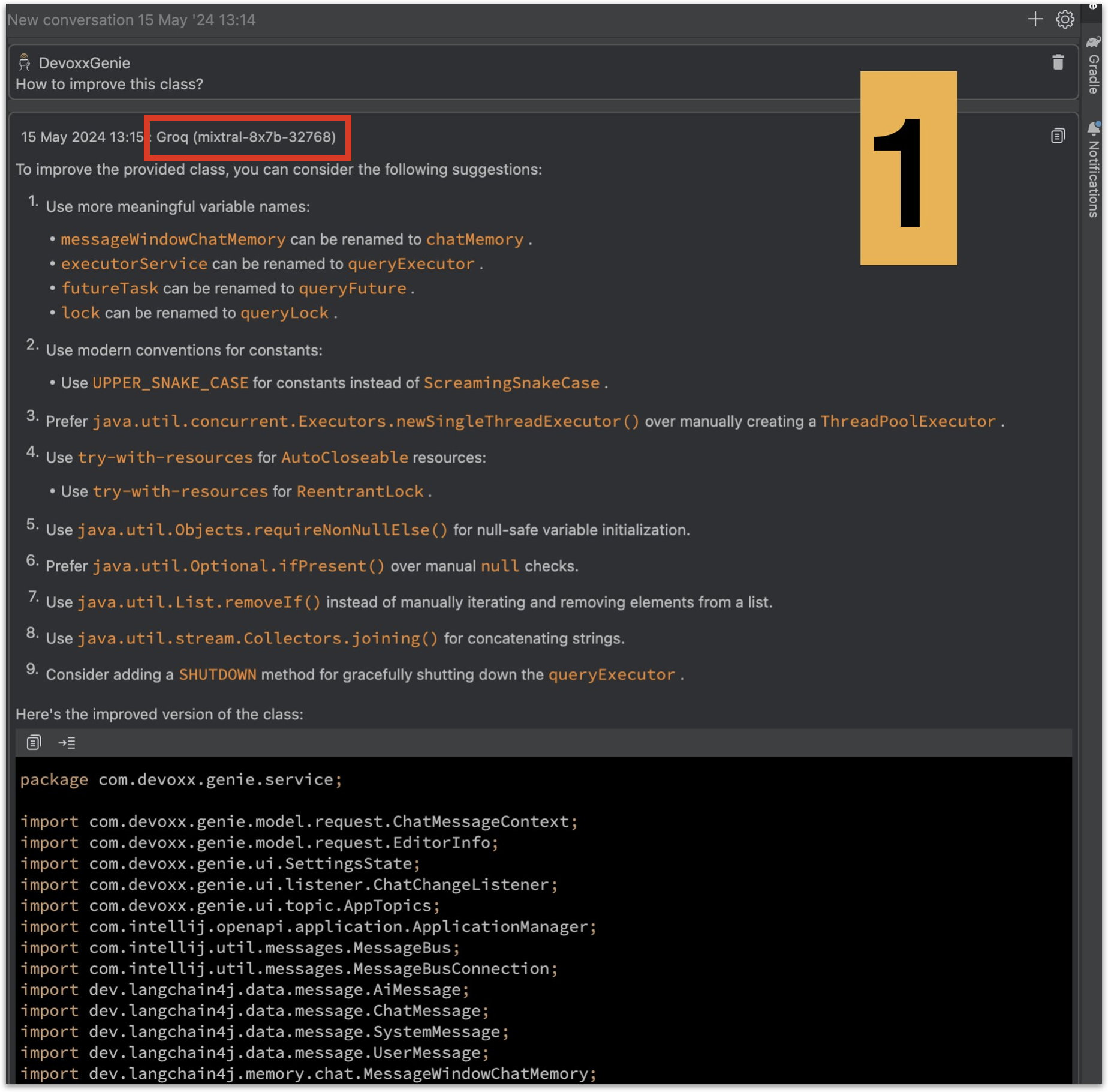Mistral 8x7B using Groq