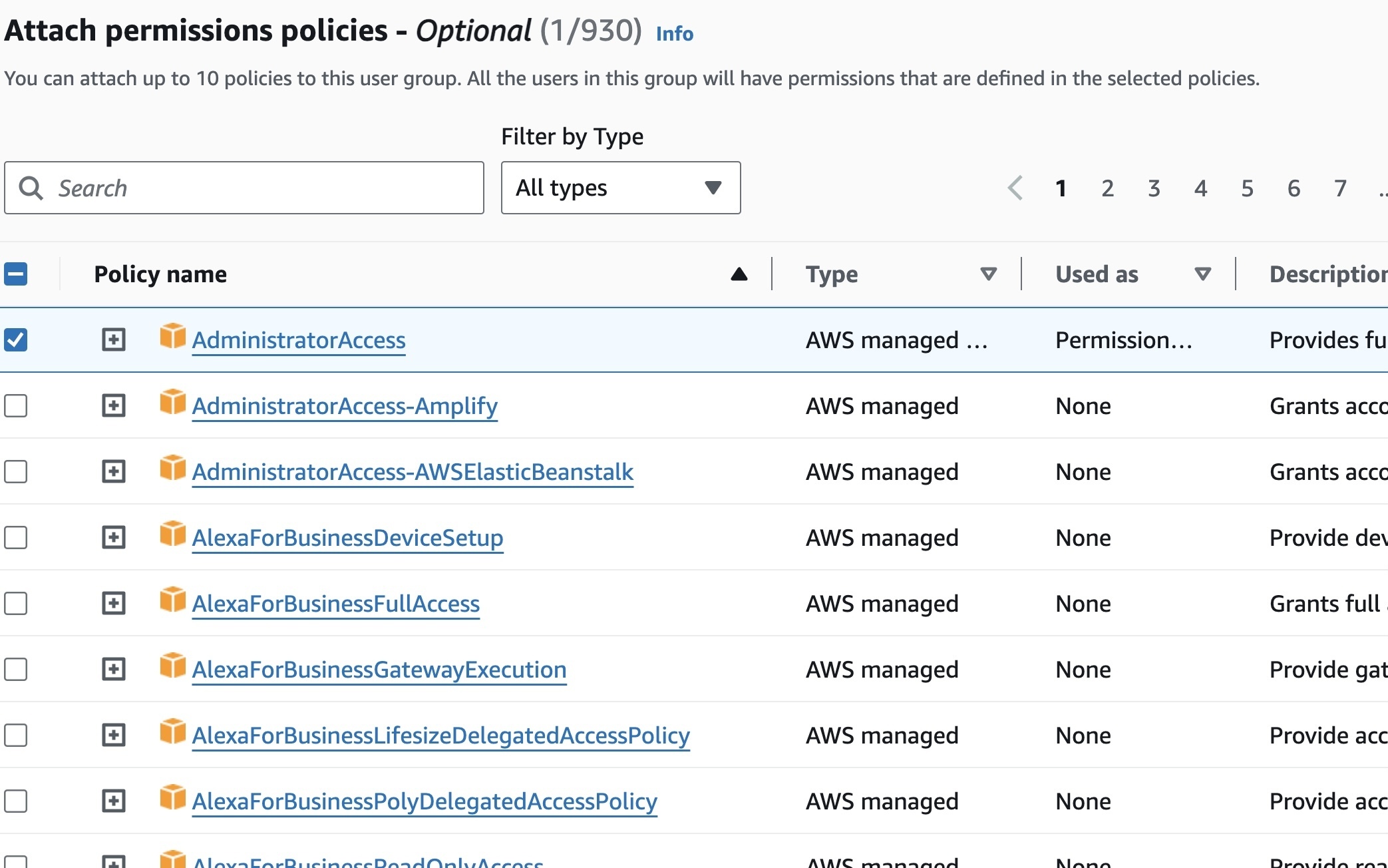 Permissions Policies