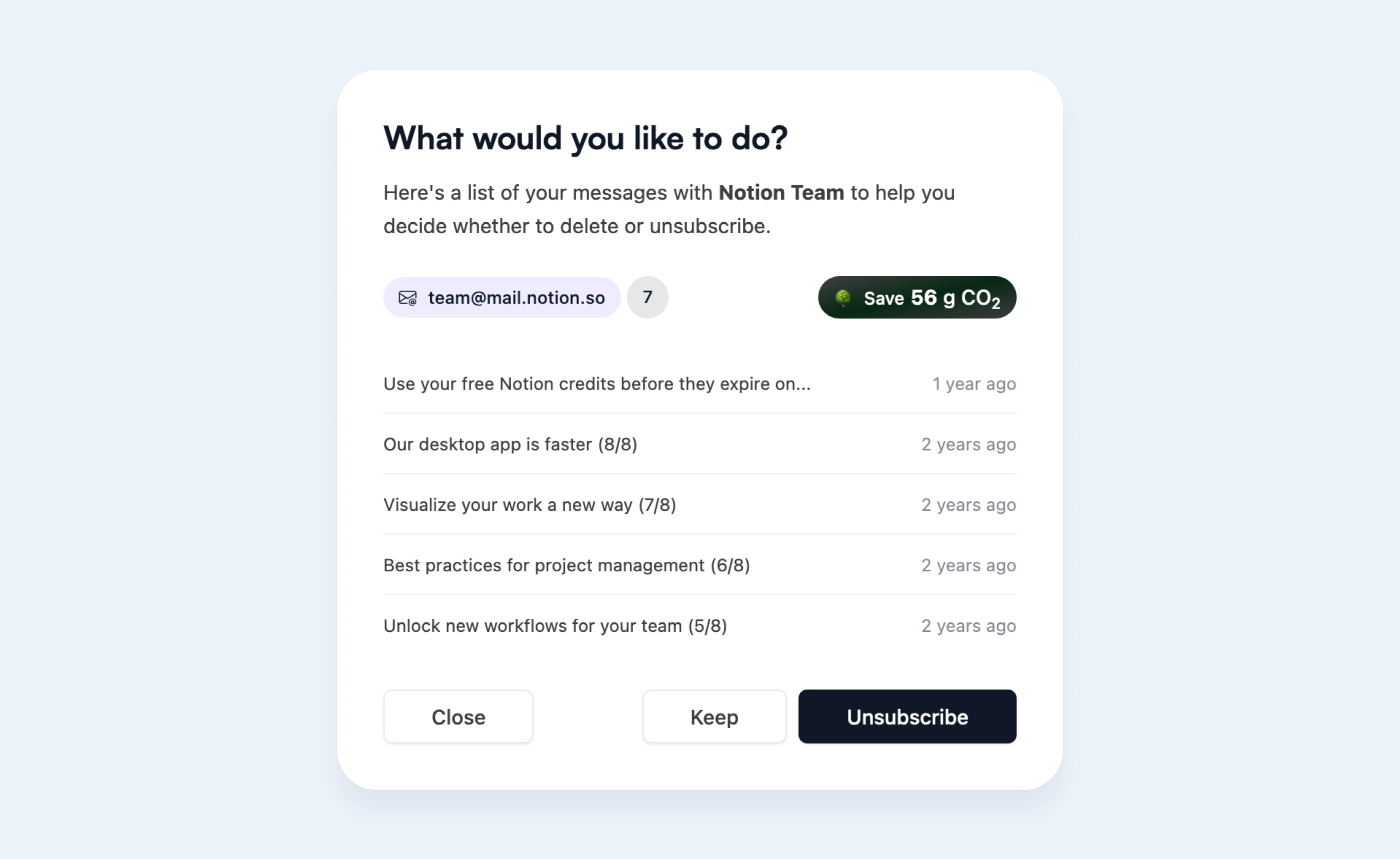 AgainstData unsubscribe