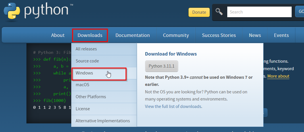 Download Python