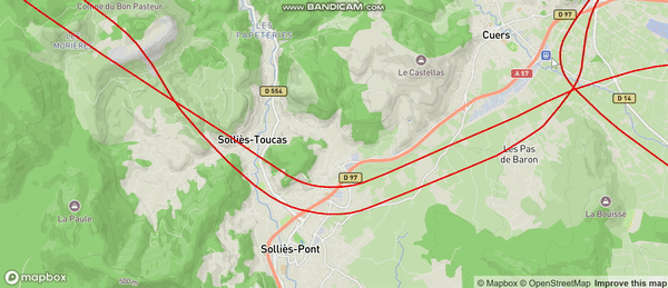 3D track in Mapbox with threebox
