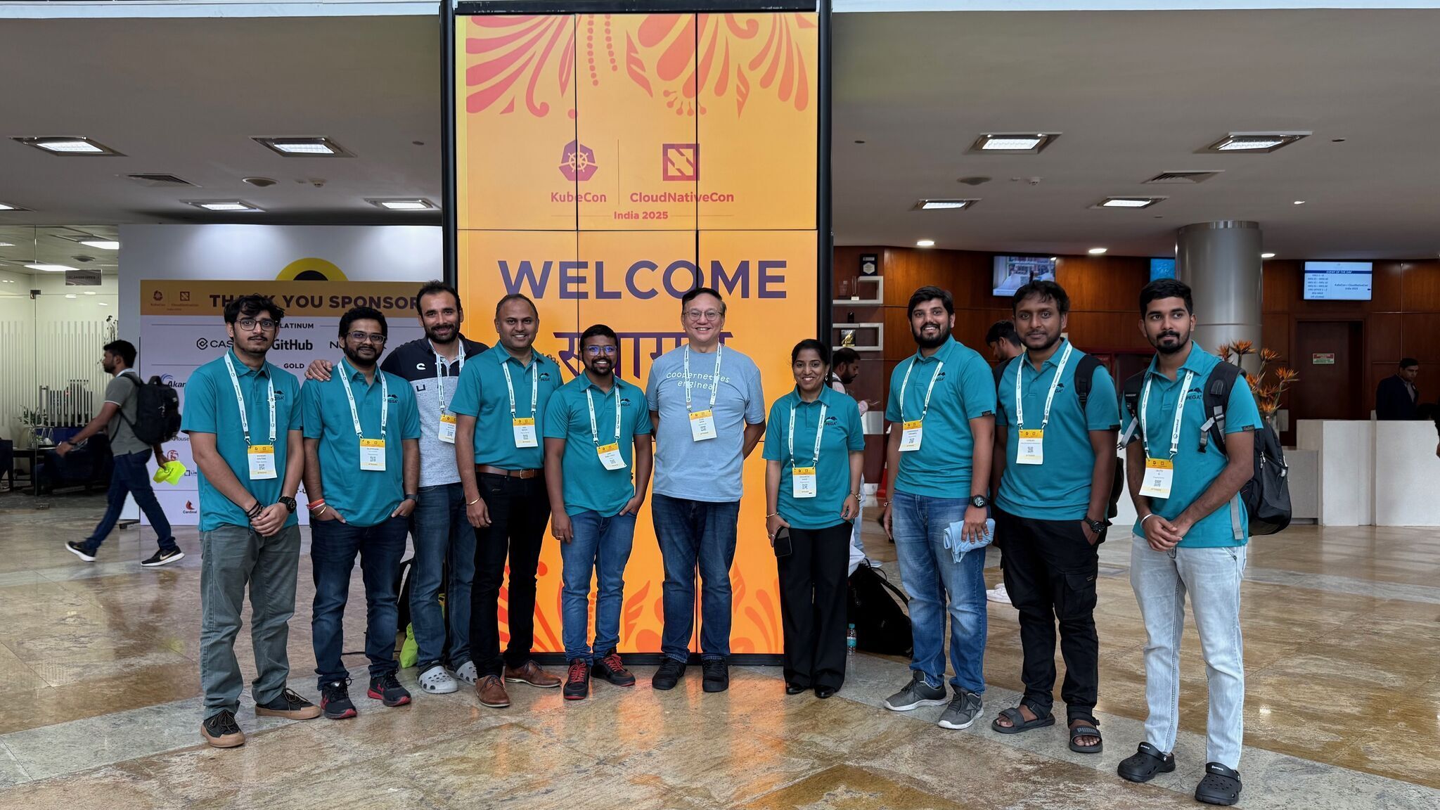 Pega team presenting at KubeCon India 2025