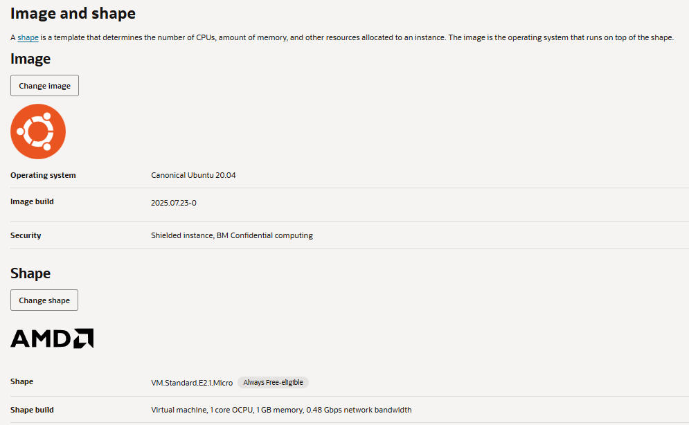 Oracle 이미지 및 Shape