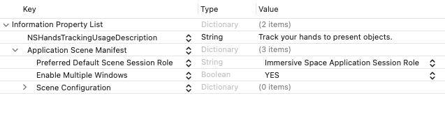 Info.plist Screenshot