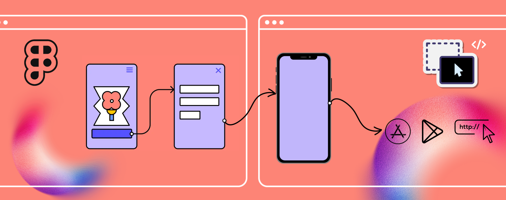 blue figma to ready app banner