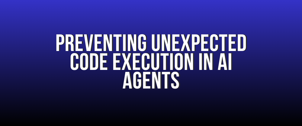 Preventing OWASP ASI05 Unexpected Code Execution in a .NET AI agent with input validation, non-root containers, static tool registration, and runtime monitoring.