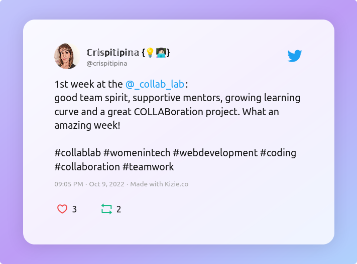 First week at the Collab Lab