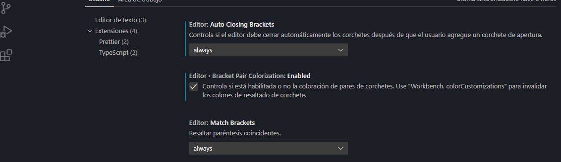 bracket image in editor