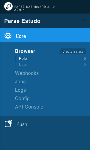 Parse dashboard