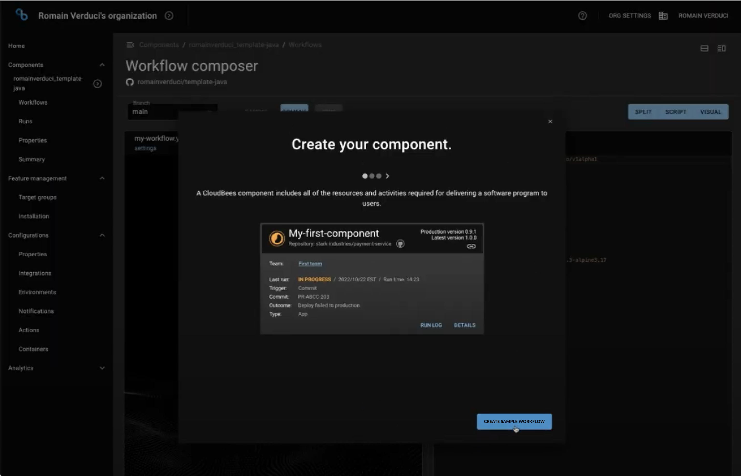 5a - create sample workflow