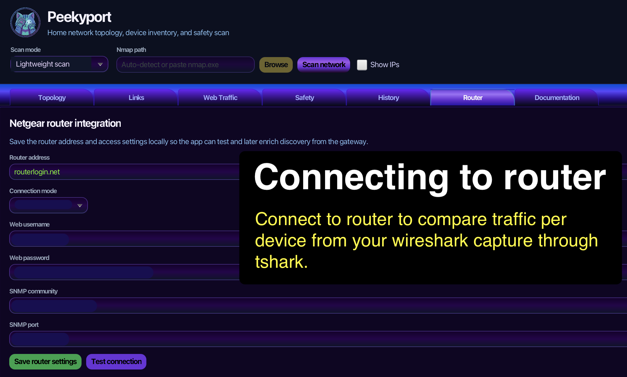 Connecting home router