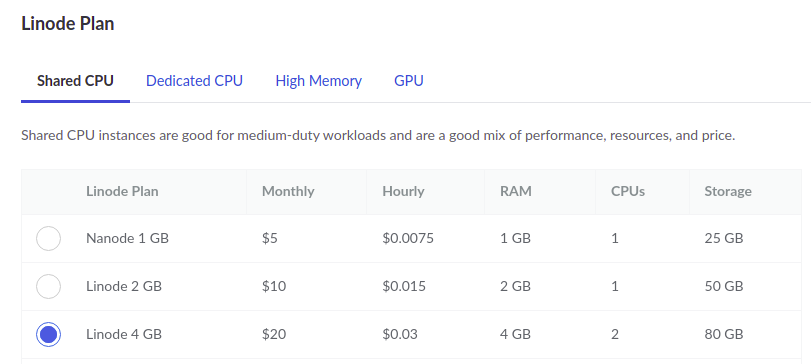 Linode Node Creation