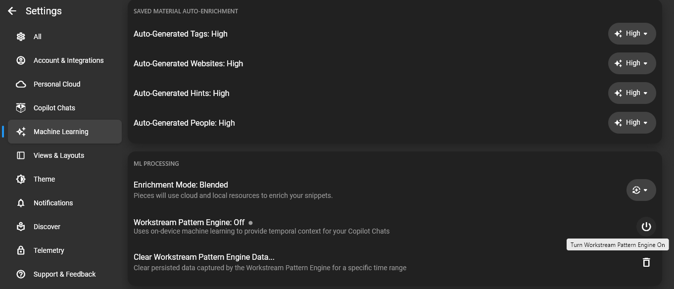 workstream pattern engine