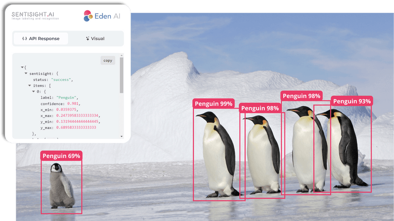 Object Detection result on Eden AI