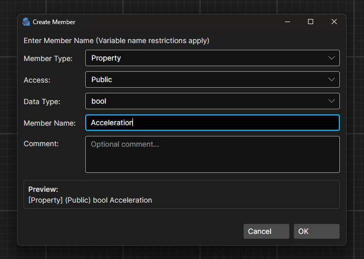 Custom Module Data Member Definition in Divooka