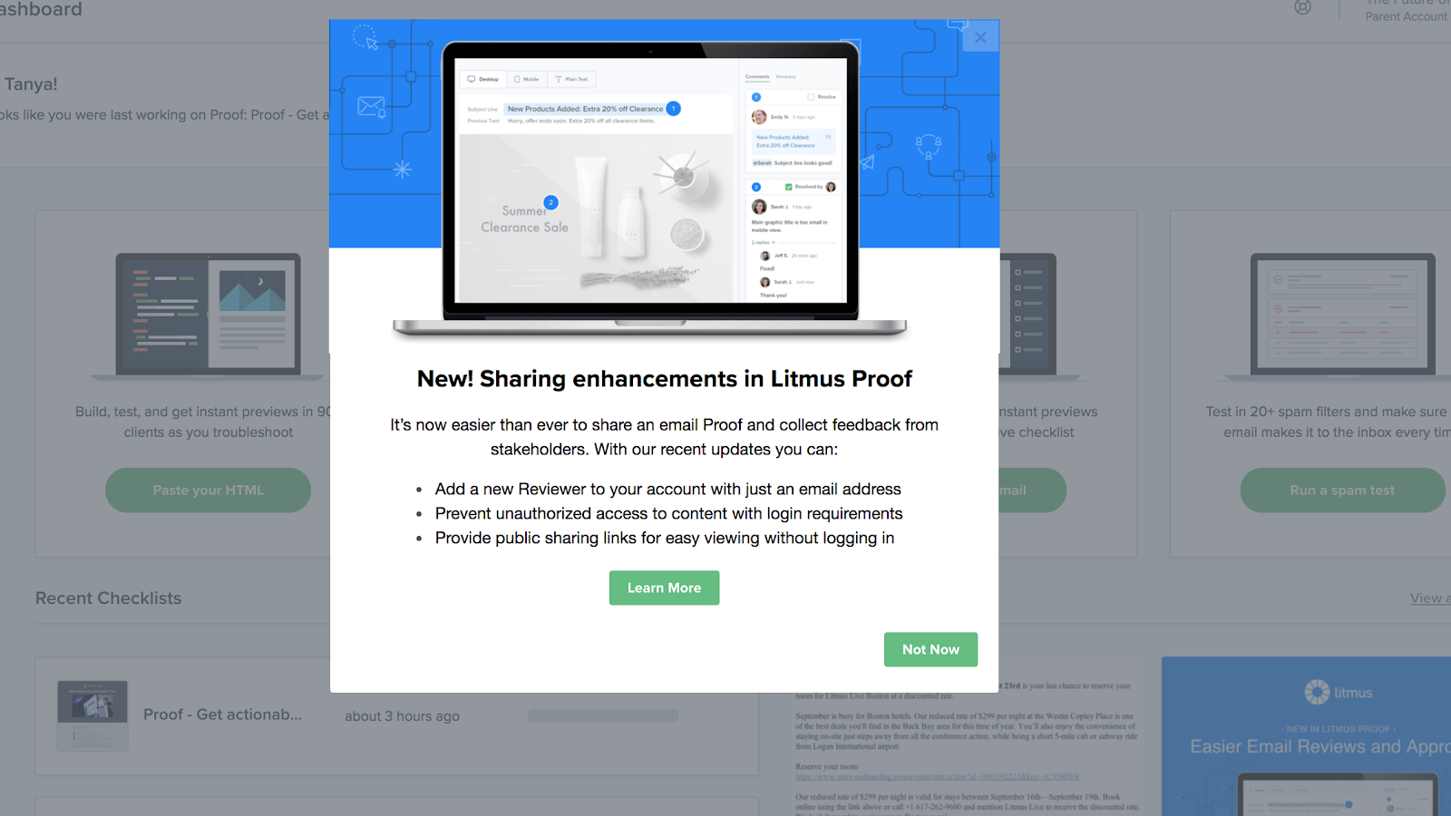 screenshot of app cues