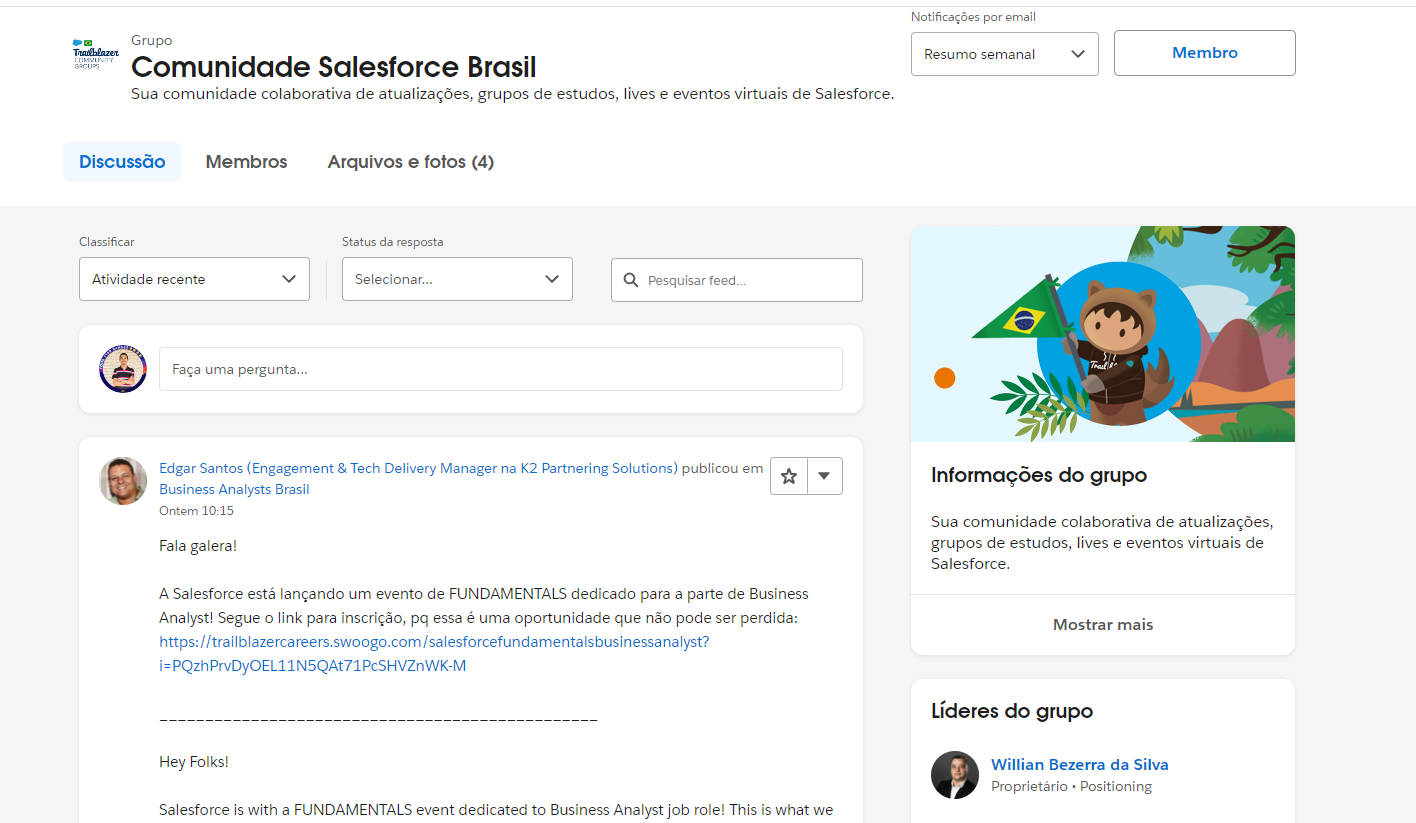 Comunidade Salesforce Brasil