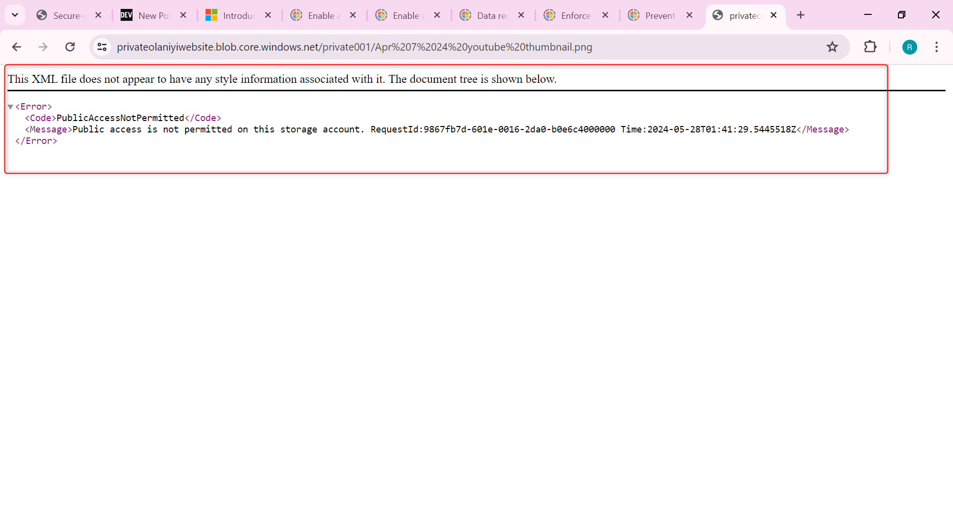 Verify the file doesn’t display