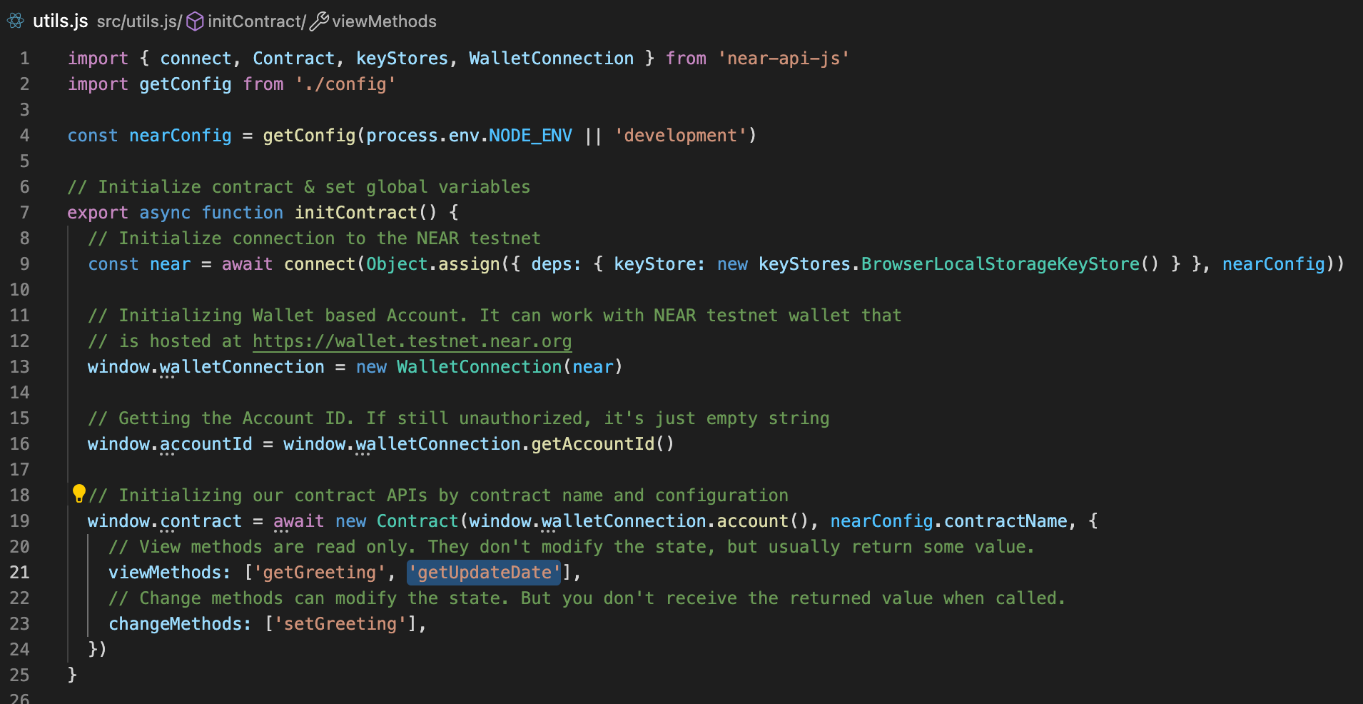 Add getUpdateDate method