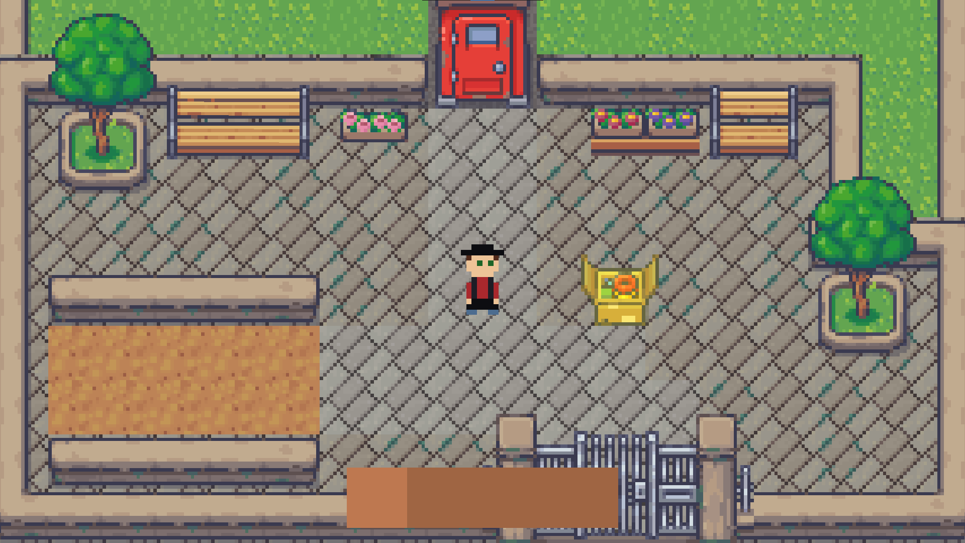 A picture showing the first Version of the Tutorial Map