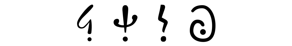 Four punctuation points in a row.