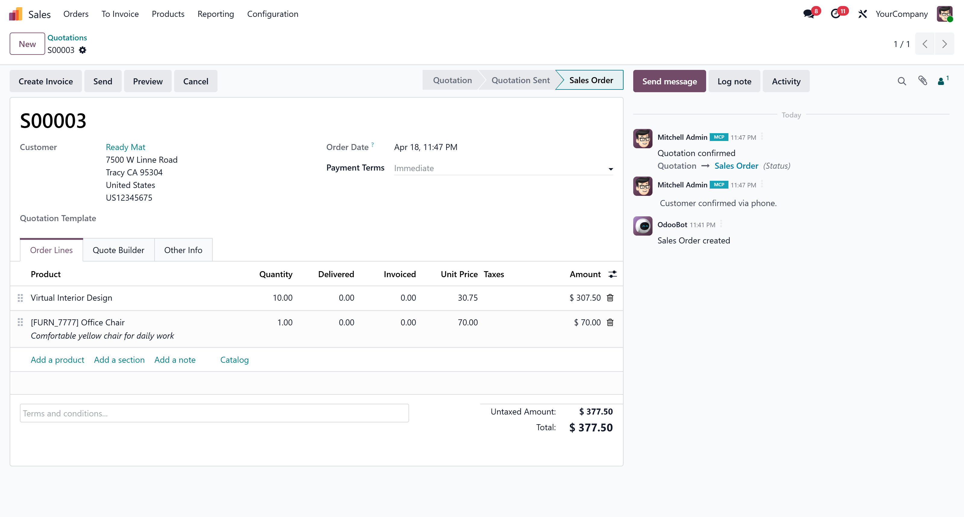 MCP badge in chatter