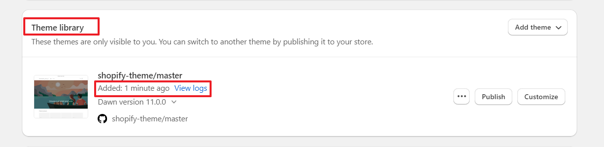 theme library's themes