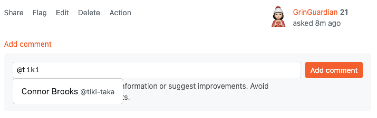 Tag Admin and Moderator
