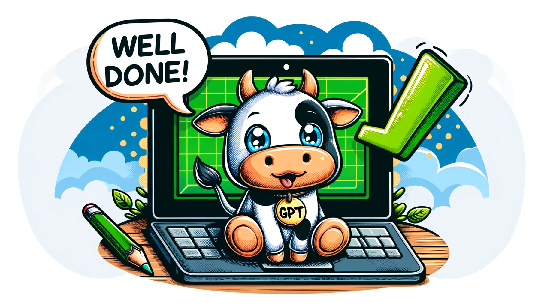 Cow congratulating you