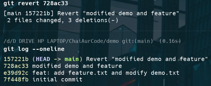 git revert