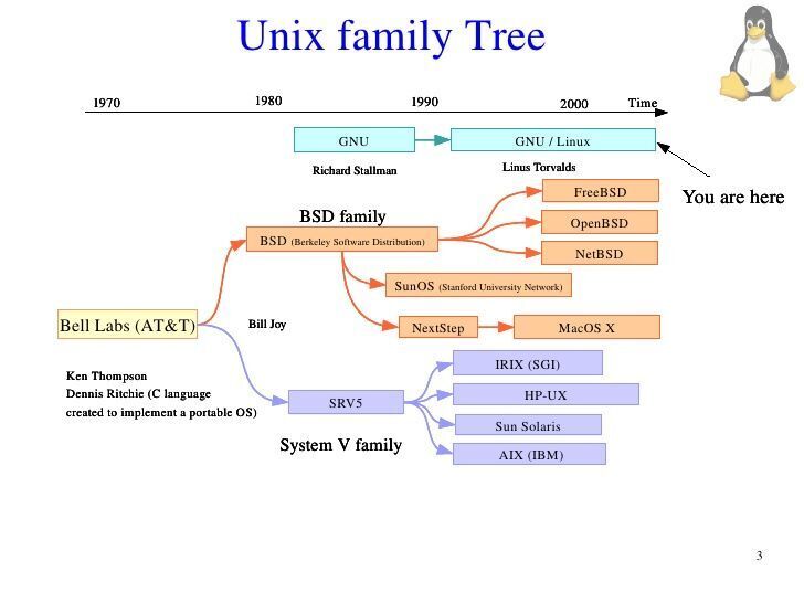 Unix family tree