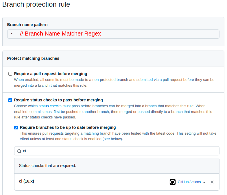 Branch rule config p1