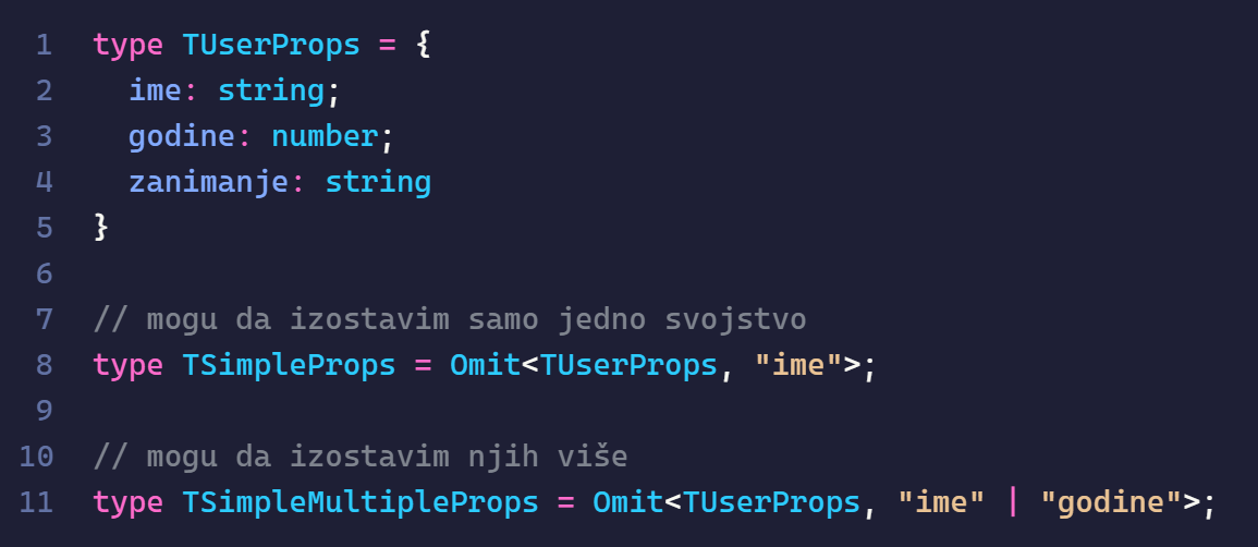 type alias with utility types