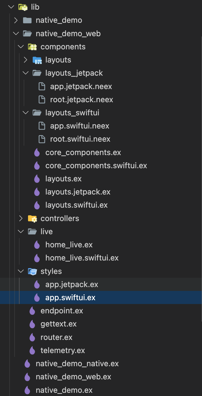 lib directory structure