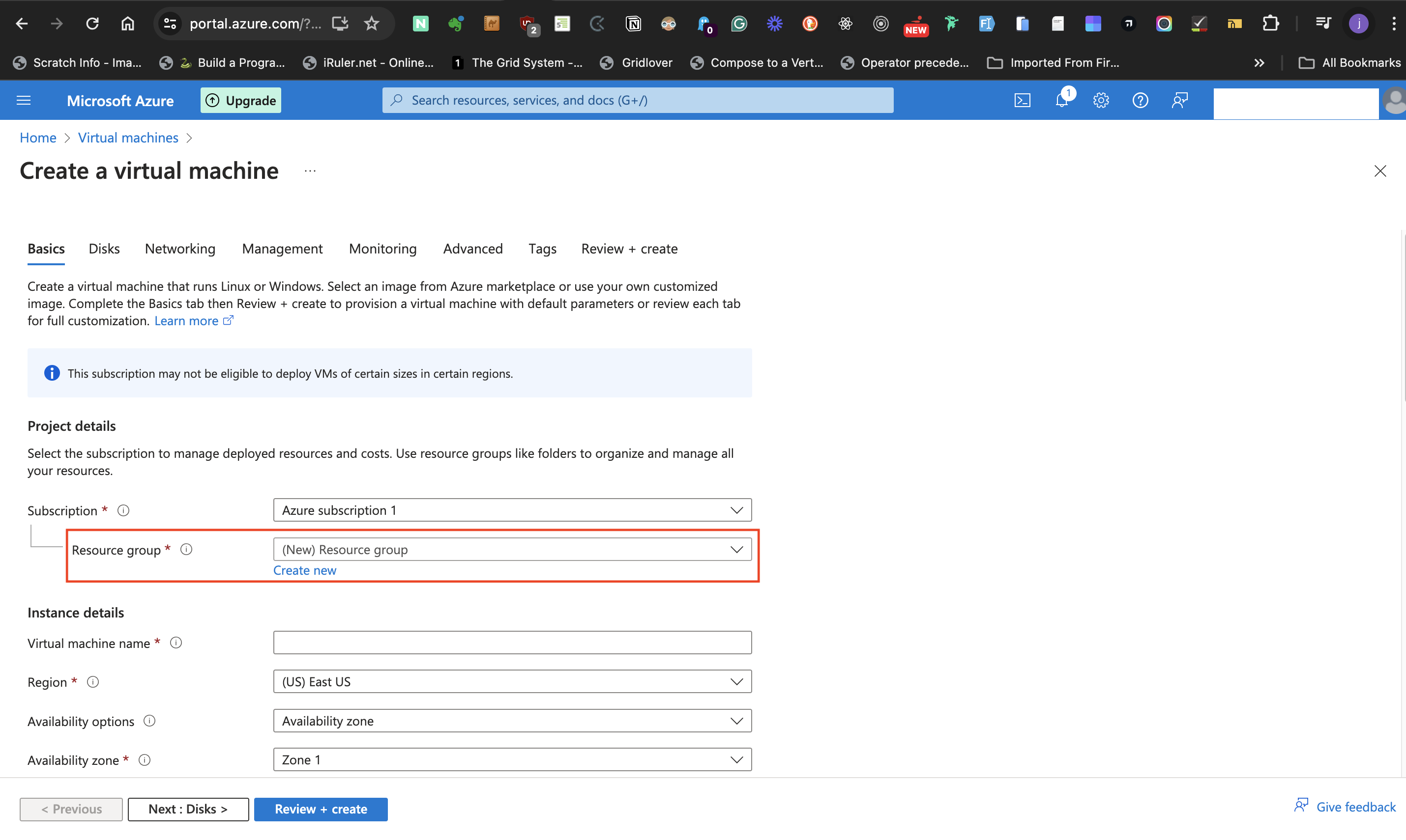 Resource group label