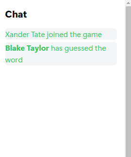 Image showing word guessed