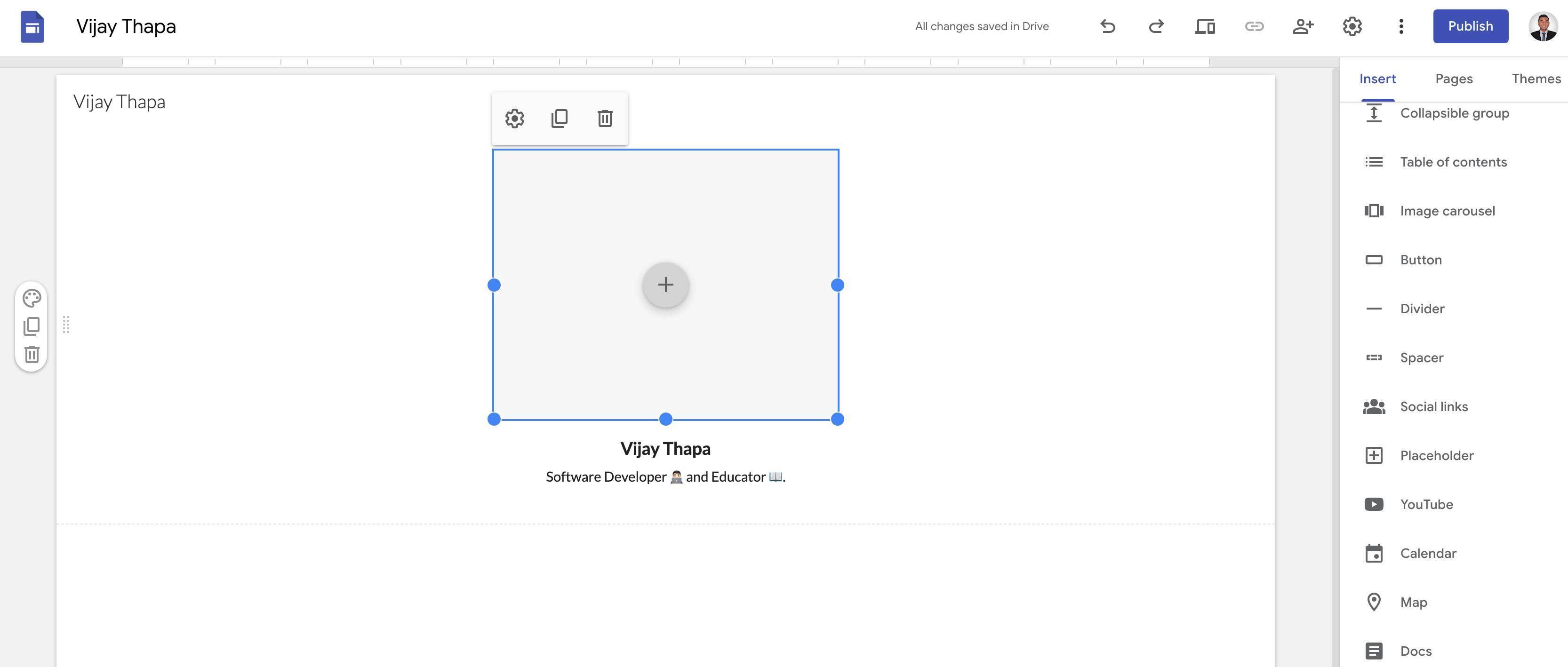 Moving Placeholder along with the Title and Short Description