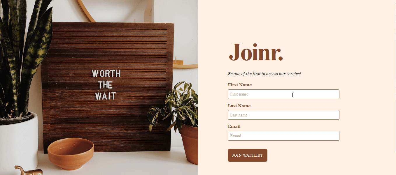 Complete waitlist application