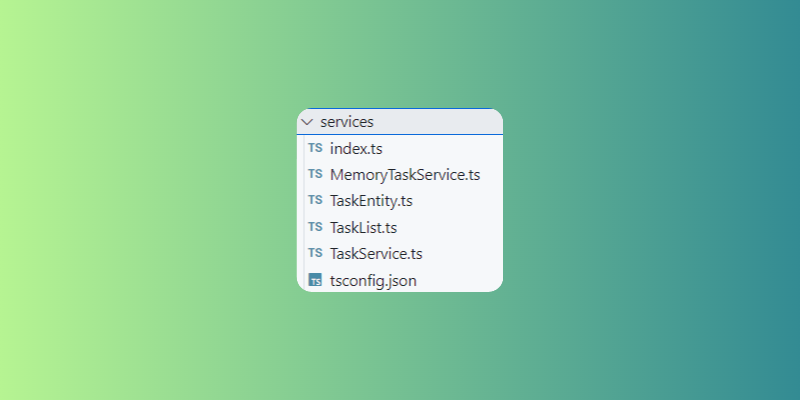 Services approach folder structure