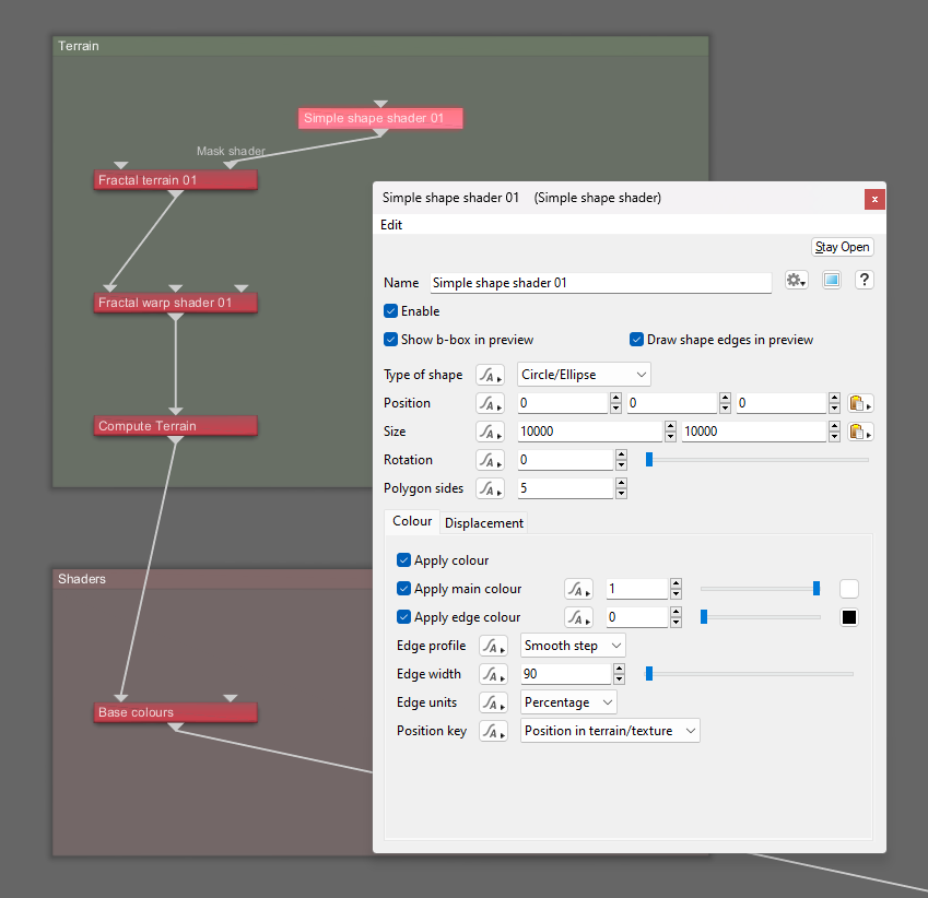 A Node Graph in TerraGen