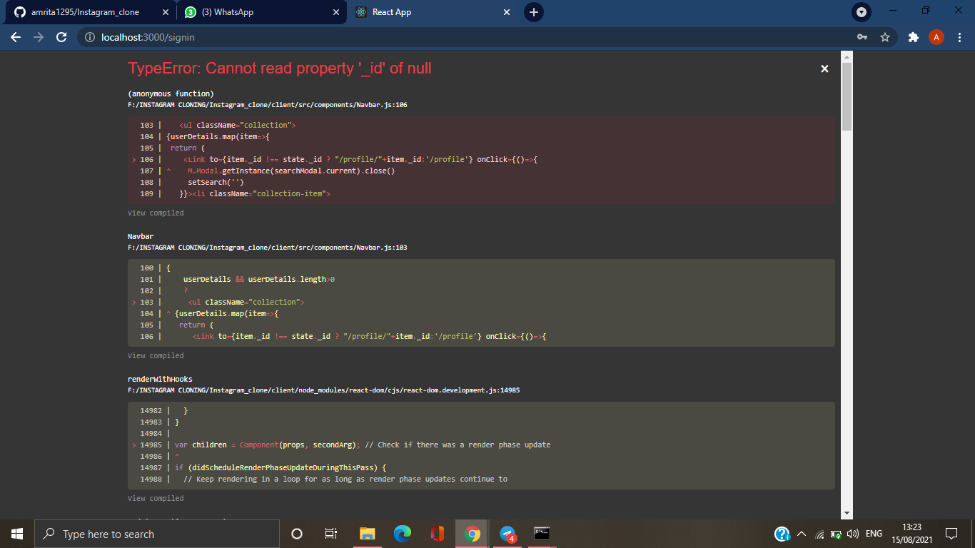 this is the error coming