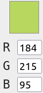 imagem da cor (184, 215, 95)